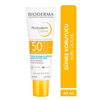 Bioderma Sunscreen Cream SPF50+ for Dry Skin - Non-Greasy, Moisturizing, Makeup Base Friendly - Glamourous Grace