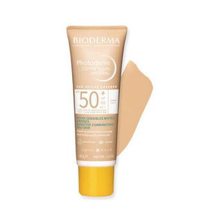 Bioderma Mineral Sunscreen with Coverage SPF50+ Light 40g - Tinted Non-Comedogenic Matte Finish Sun Protection - Glamourous Grace