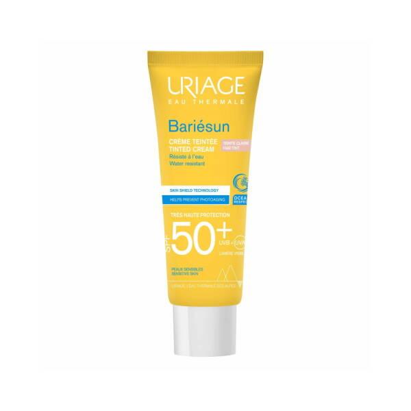 Uriage Bariesun Tinted Sunscreen SPF50+ Fair - Sensitive Skin UVA/UVB Protection, Light Coverage, Non-Comedogenic, Daily Face Sunscreen - Glamourous Grace
