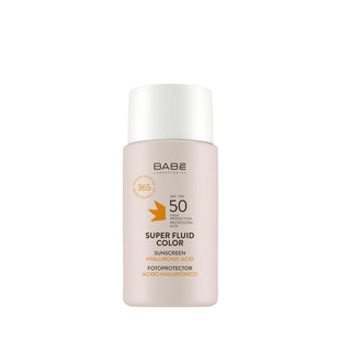 Babe Tinted Facial Sunscreen SPF 50+ - Light Coverage, Even Skin Tone - Sun Protection Face, Travel Size (50ml) - Glamourous Grace