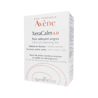 Avene XeraCalm A.D Ultra Rich Cleansing Bar: Soothe Dry, Sensitive Skin - Soap & Fragrance Free Relief for Eczema & Irritation