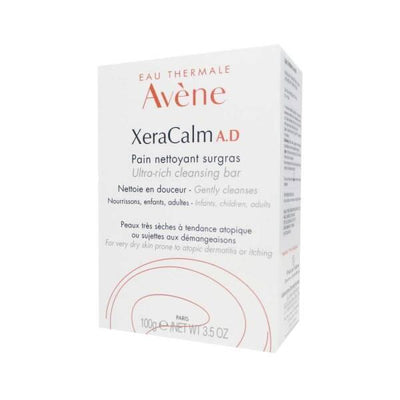 Avene XeraCalm A.D Ultra Rich Cleansing Bar: Soothe Dry, Sensitive Skin - Soap & Fragrance Free Relief for Eczema & Irritation