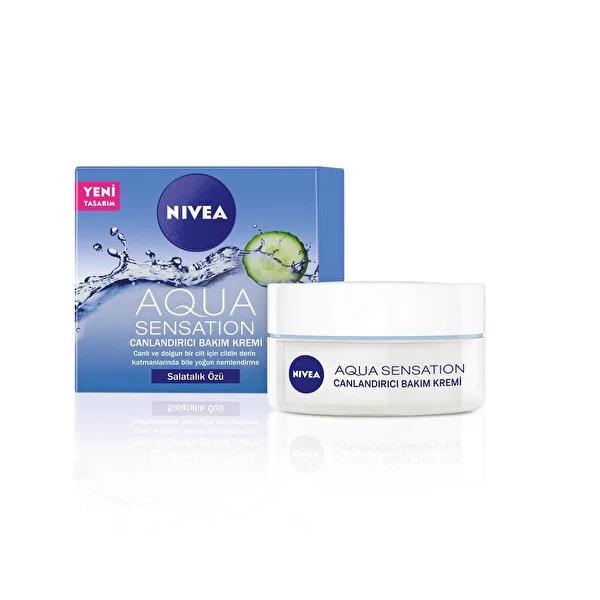 Nivea Aqua Sensation Moisturizing Face Cream - Hydrating, Anti-Aging Daily Care for Soft, Supple Skin - Glamourous Grace