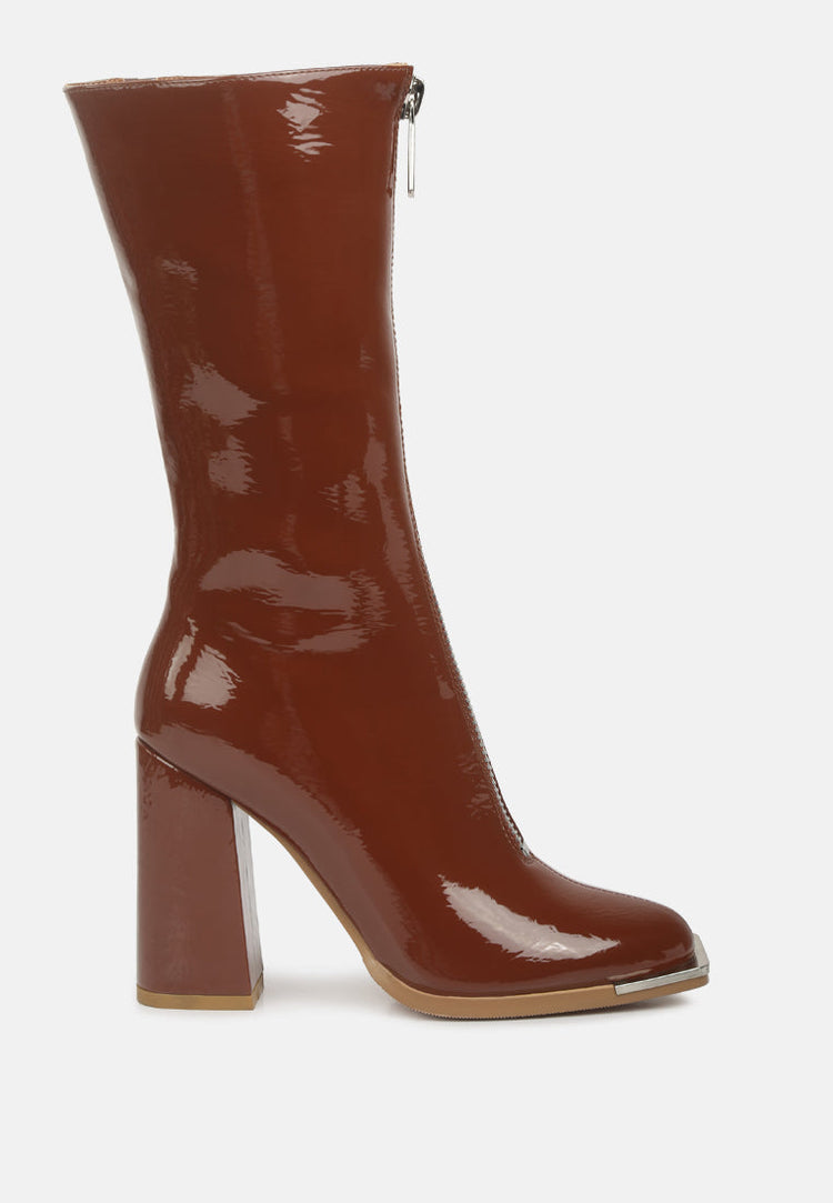 Year Round High Heeled Calf Boots - Glamourous Grace