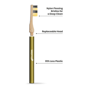 Revolve Manual Toothbrush with Replaceable Head - Save the Bees