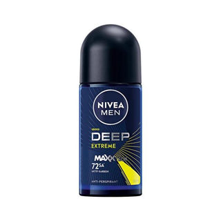 Nivea Men Deep Extreme Roll-On Deodorant - 72-Hour Anti-Perspirant Protection for Active Men - Glamourous Grace