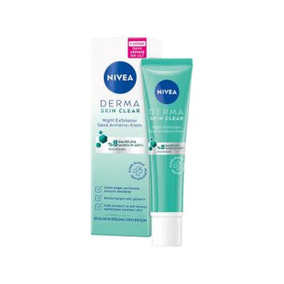 Nivea Derma Skin Clear Night Exfoliator - Acne Care | 40ml - Glamourous Grace