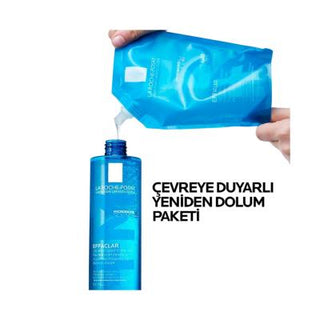 La Roche Posay Effaclar Gel 400ml Refill - Gentle Facial Cleansing for Acne-Prone Skin - Glamourous Grace