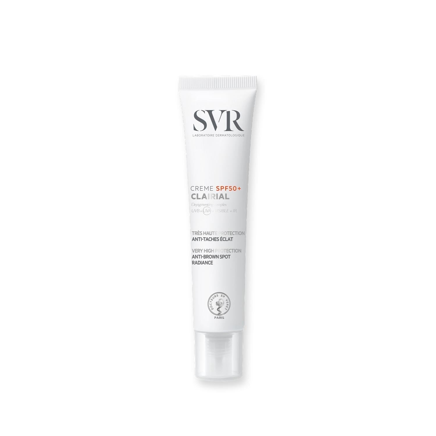 SVR Clarial Creme SPF50+ Sunscreen Cream for Sensitive Skin, Evens Skin Tone - 1.35 fl oz - Glamourous Grace