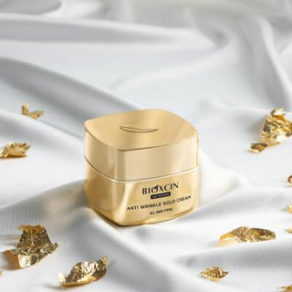 Bioxcin Anti-Aging Face Cream with Gold Particles - Luxurious Hydrating Cream for Fine Lines & Wrinkles, 1.69 fl oz - Glamourous Grace