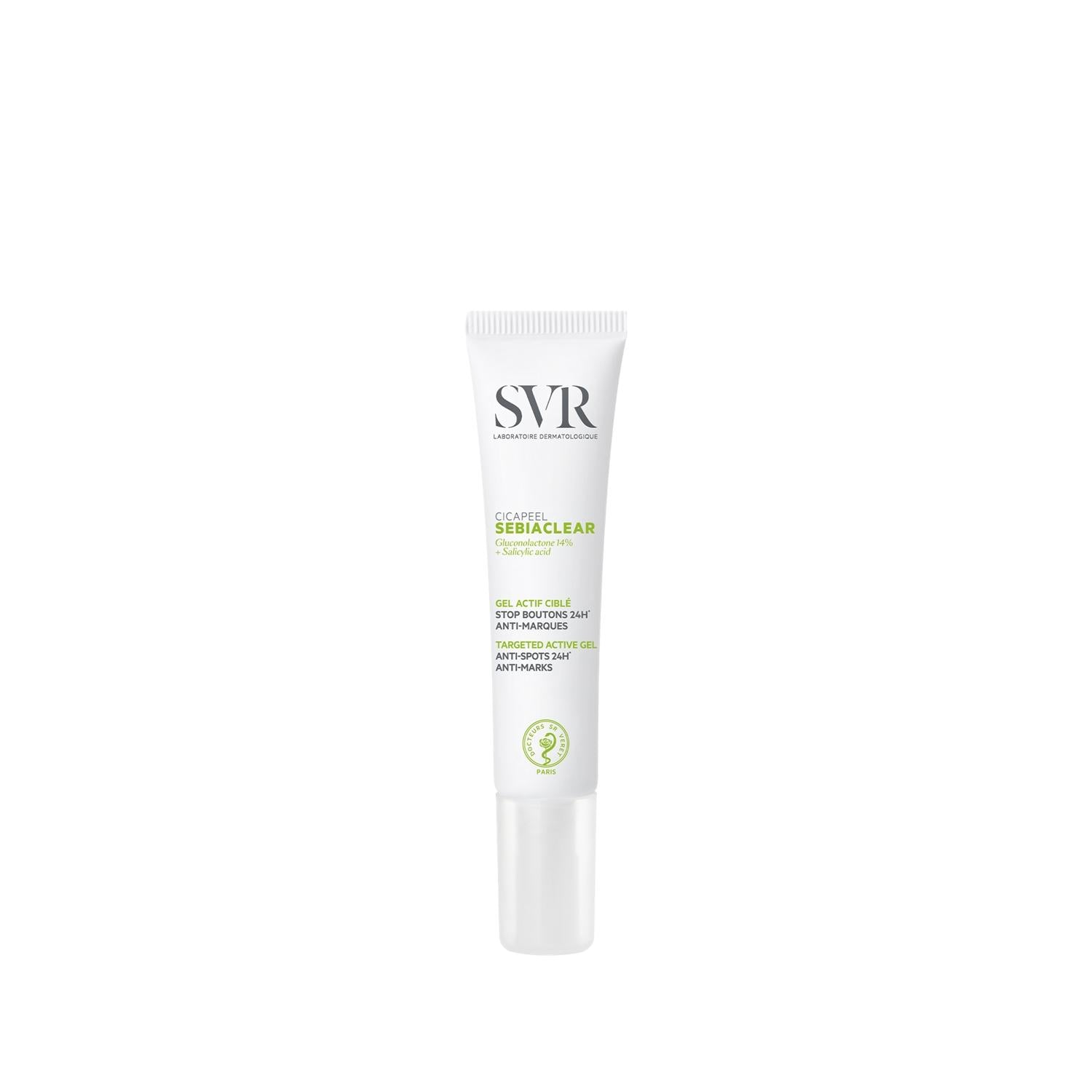 SVR Sebiaclear Cicapeel Post-Acne Care Gel for Sensitive Skin - Paraben Free, Salicylic Acid Skincare - Glamourous Grace