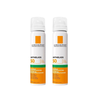 La Roche-Posay Anthelios SPF 50+ Anti-Shine Face Mist (2-Pack): Broad Spectrum Sunscreen for Oily Skin, Matte Finish, Lightweight Facial Spray
