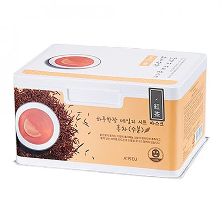 A'pieu Daily Sheet Mask 350ml/30ea #Black Tea - Glamourous Grace