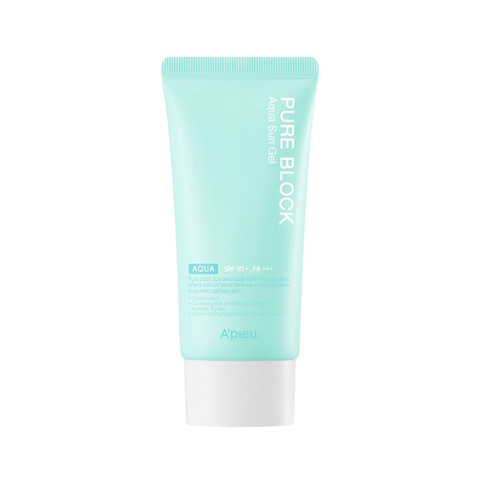 A'pieu Pure Block Aqua Sun Gel SPF50+/PA+++ 50ml - Glamourous Grace