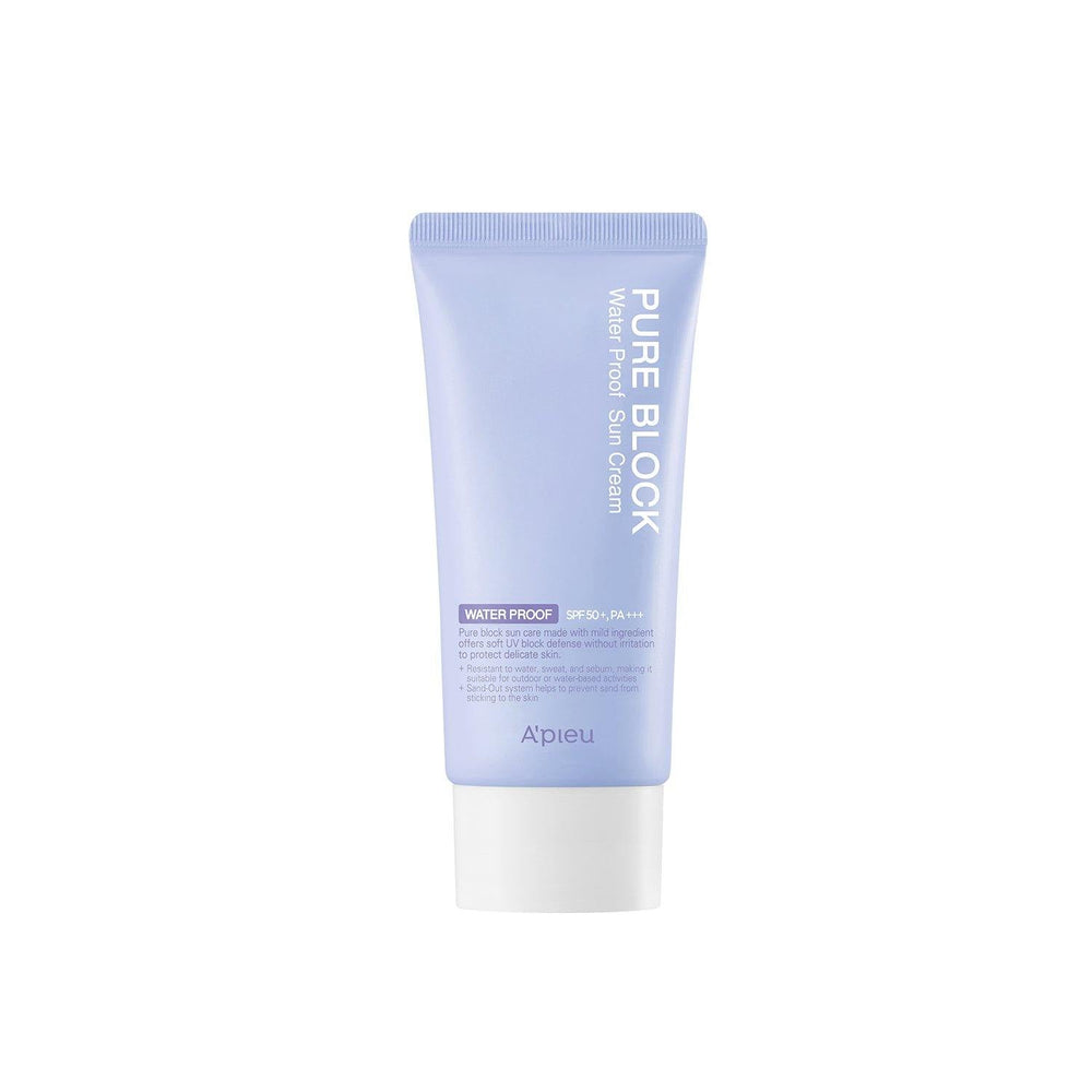 A'pieu Pure Block Sun Cream Waterproof Sun Cream SPF50/PA+++ 50ml - Glamourous Grace