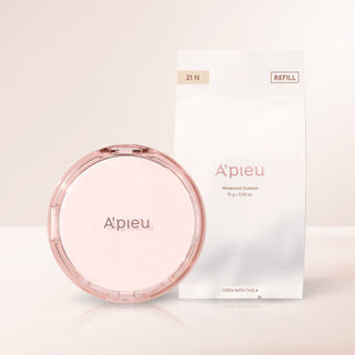 A'pieu Waterlock Cushion SPF50+ PA++++ Set 15g + 15g(Refill) #21 Light Beige