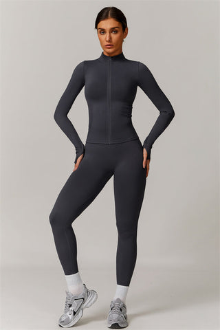 The Nova Luxe Jacket Sports Bra Leggings 3-Piece Set