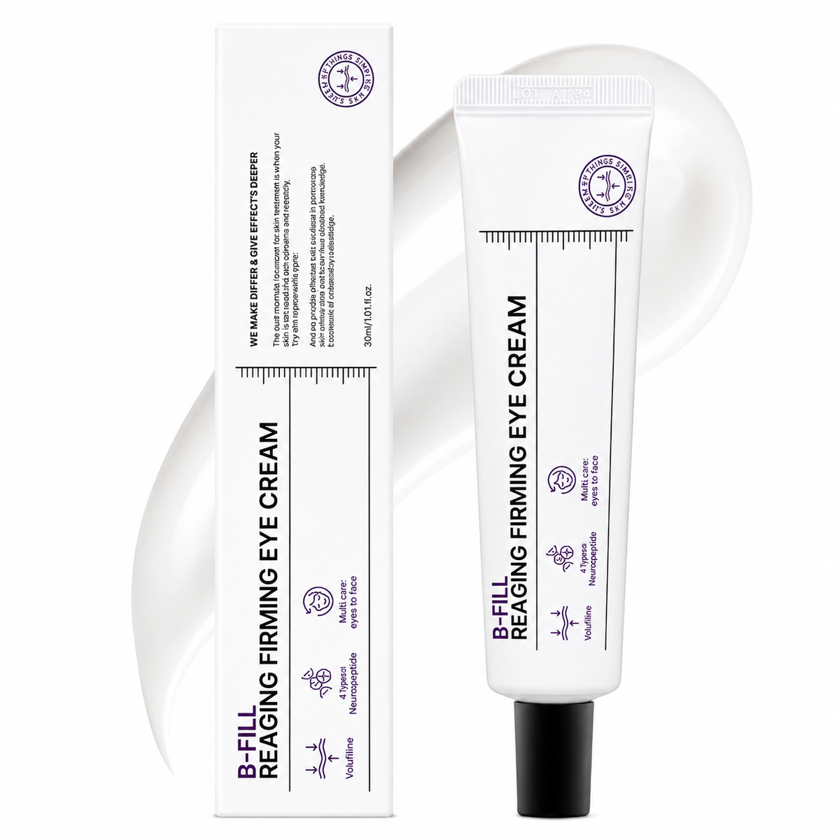 DIFFER & DEEPER B-Fill Reaging Firming Eye Cream (30ml) - Glamourous Grace