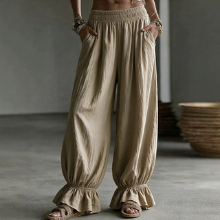 Women's Autumn Solid-Color Casual Pants