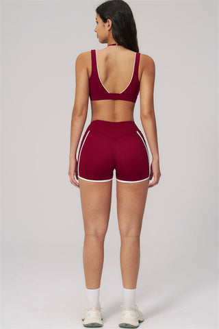 The Clarity Contour Line Sports Bra Shorts 2-Piece Set