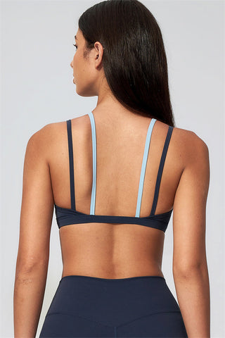 The Seraphine Layered V Sports Bra Shorts 2-Piece Set