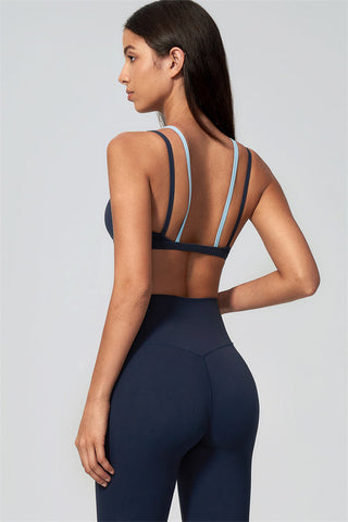 The Seraphine Layered V Sports Bra Leggings 2-Piece Set