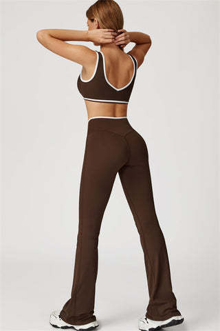 The Stamina Sports Bra Flared Leggings 2-Piece Set