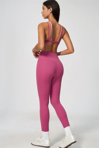 The Seraphine Layered V Sports Bra Leggings 2-Piece Set