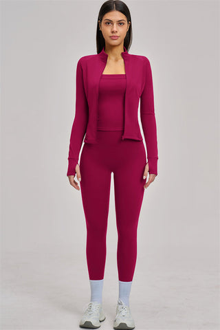 The Swoon Jacket Tank Top Leggings 3-Piece Set