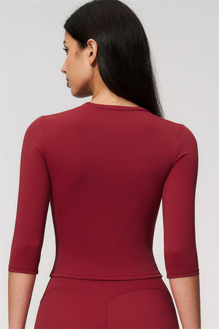 The Natalia Half-Sleeve Top Leggings 2-Piece Set