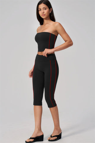 The Breathe Tube Top Capri Leggings 2-Piece Set