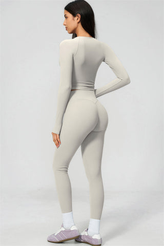 The Lox Long Sleeve Crop top Leggings 2-Piece Set