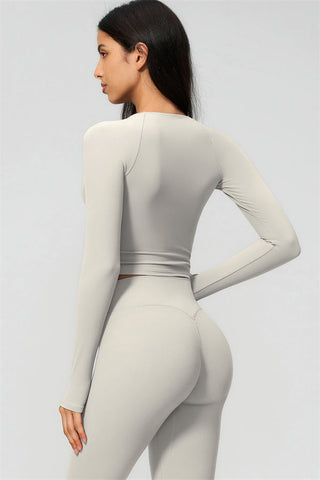 The Lox Long Sleeve Crop top Leggings 2-Piece Set
