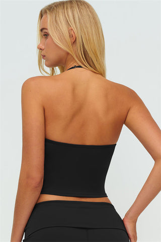 The Twirl Halter Tank Top Straight Leg Pants 2-Piece Set
