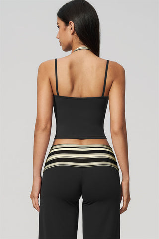 The Enliven Halter Tank Top Straight Leg Pants 2-Piece Set