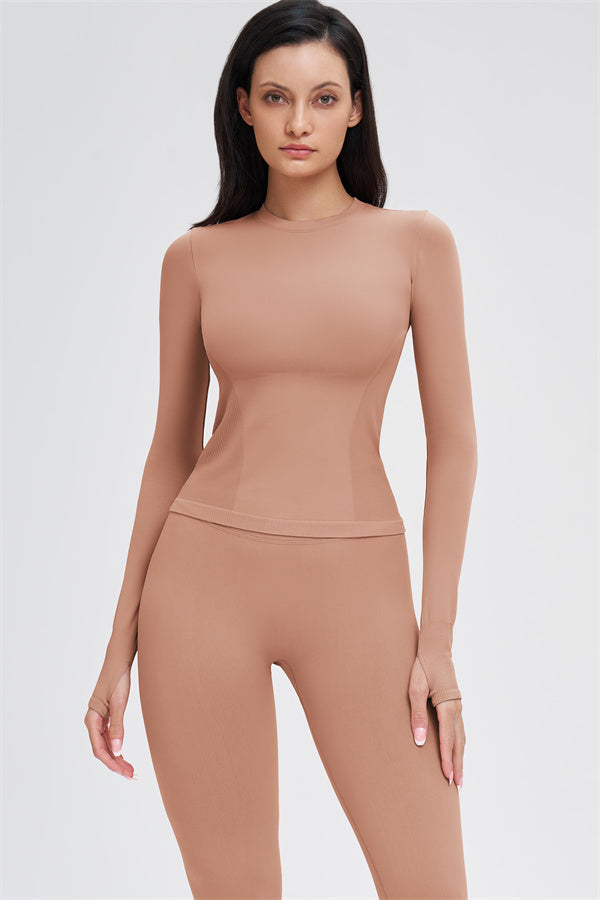 The Whim Long Sleeve T-shirt Leggings 2-Piece Set - Glamourous Grace