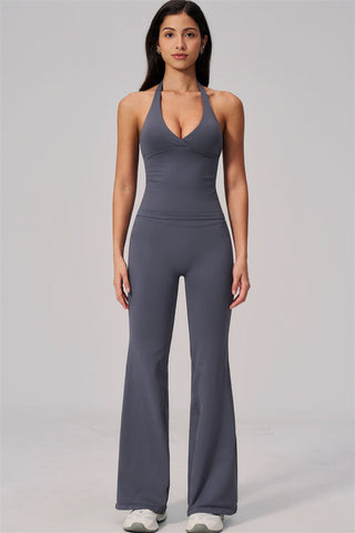 The Align V-Halter Top Flared Leggings 2-Piece Set