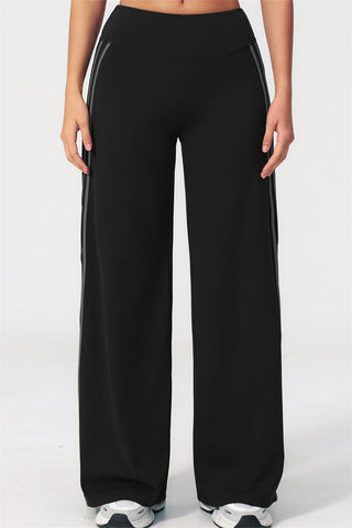 The Evoke Crop Top Straight Leg Pants 2-Piece Set