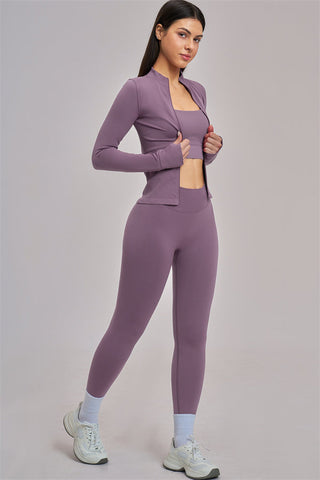 The Vision Jacket Sports Bra Leggings 3-Piece Set