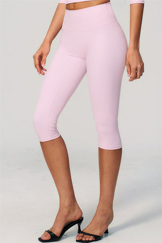 The Natalia Half-Sleeve Top Capri Leggings 2-Piece Set