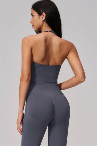 The Align Halter Tank Top Flared Leggings 2-Piece Set