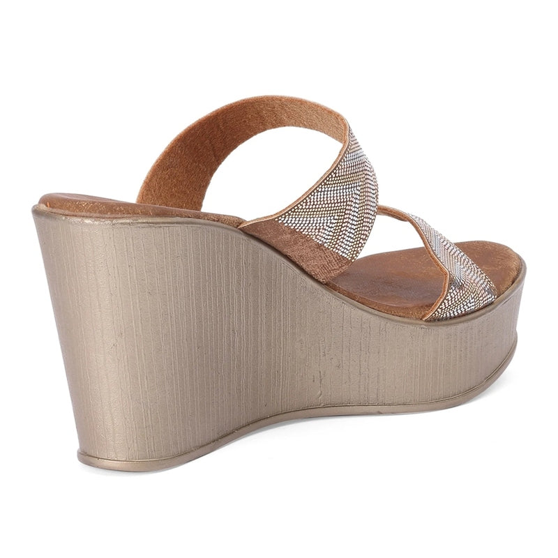 Zelda - Nude Brown Wedges - Glamourous Grace