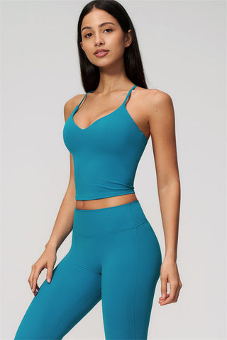 The Zura Tank Top Flared Leggings 2-Piece Set