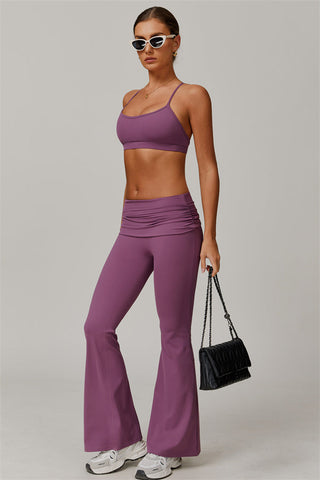 The Juno Star Sports Bra Flared Leggings 2-Piece Set