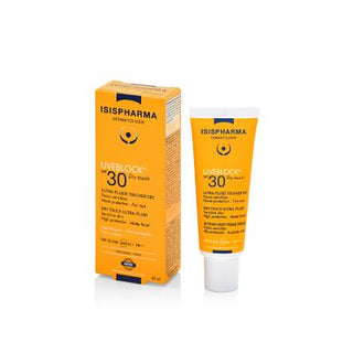 Isispharma Uveblock SPF30 Dry Touch Ultra-Fluid Sunscreen for Oily Skin - Non-Greasy, Moisturizing, SPF 30 Sun Protection - Glamourous Grace