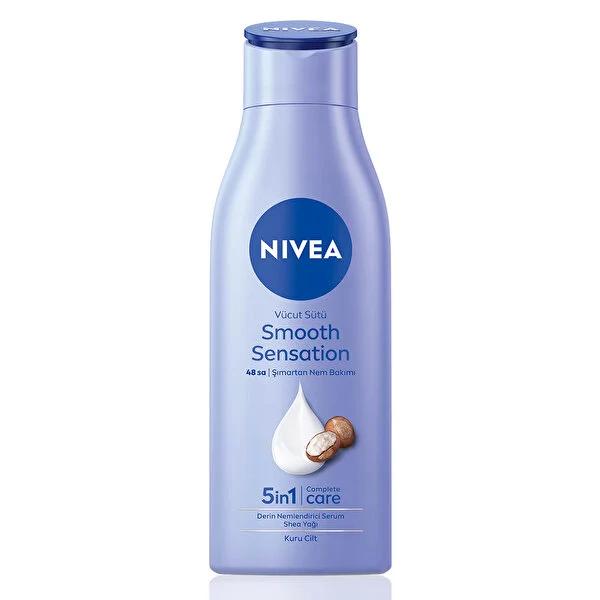 Nivea Moisturizing Body Lotion - Smooth Sensation, 48-Hour Hydration, Shea Butter & Deep Moisture Serum - Glamourous Grace
