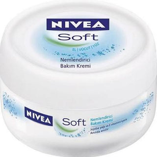 Nivea Soft Moisturizing Cream - 6.76 fl oz - Vitamin E & Jojoba Oil for Daily Skin Hydration, Face & Body - Dermatologically Tested - Glamourous Grace