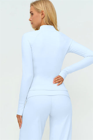 The Twirl Zip Jacket Sports Bra Straight Leg Pants 3-Piece Set