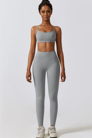 Juno Star Sports Bra Leggings 2-Piece Set - Glamourous Grace