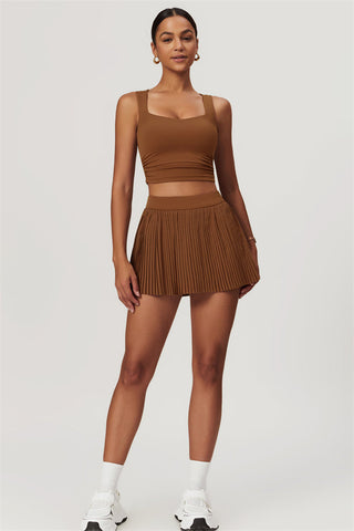 The Balance Crop Top Tennis Skirt 2-Piece Set
